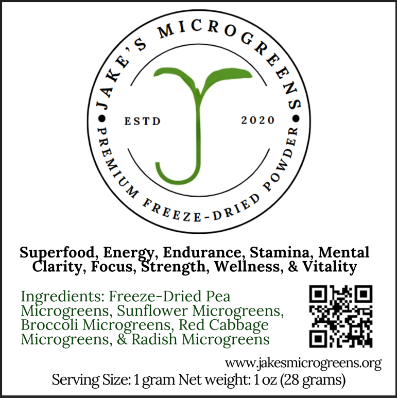 Organic Pure Microgreen Powder