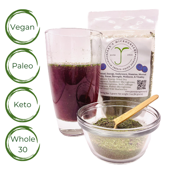 Organic Microgreen & Wild Blueberry Powder