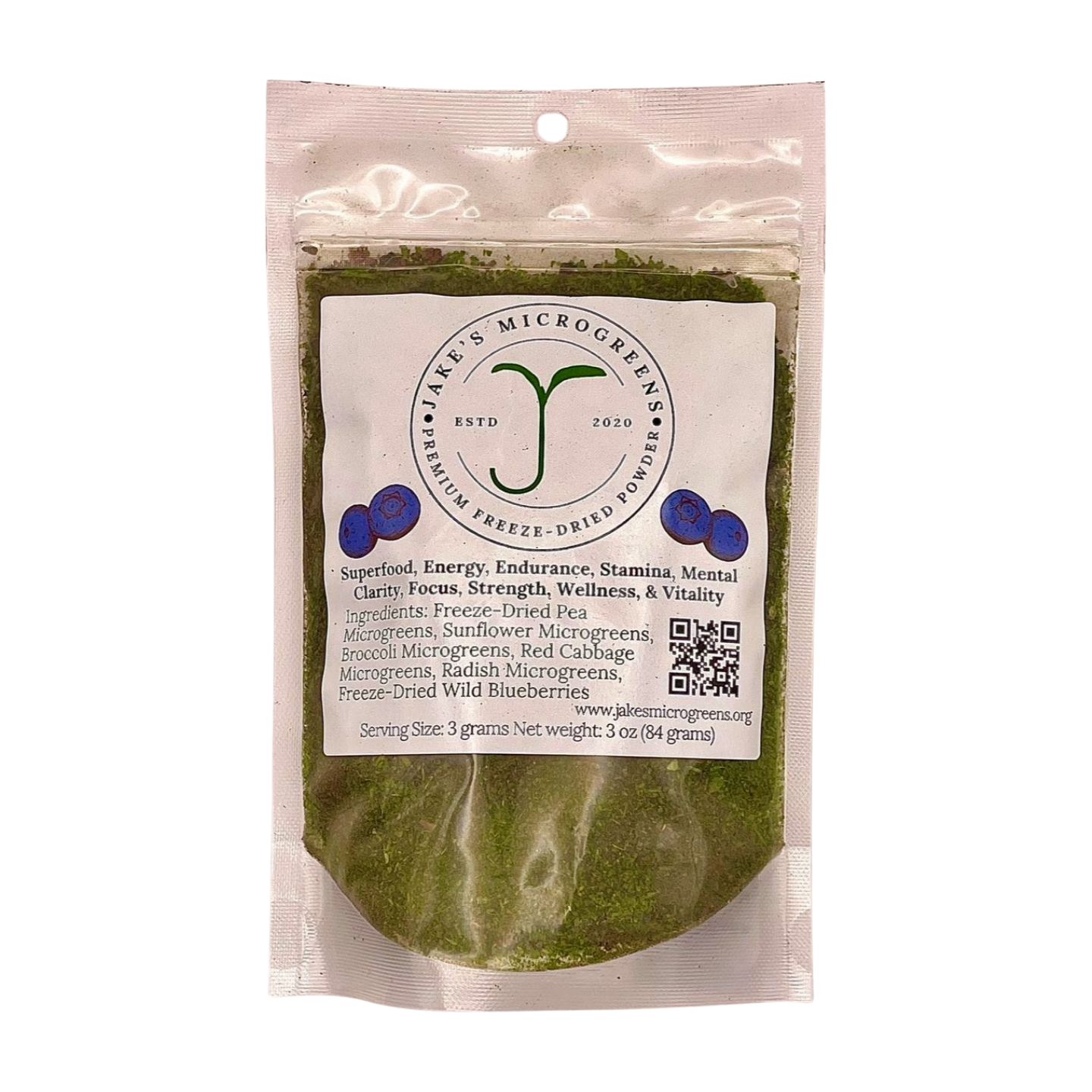 Organic Microgreen & Wild Blueberry Powder
