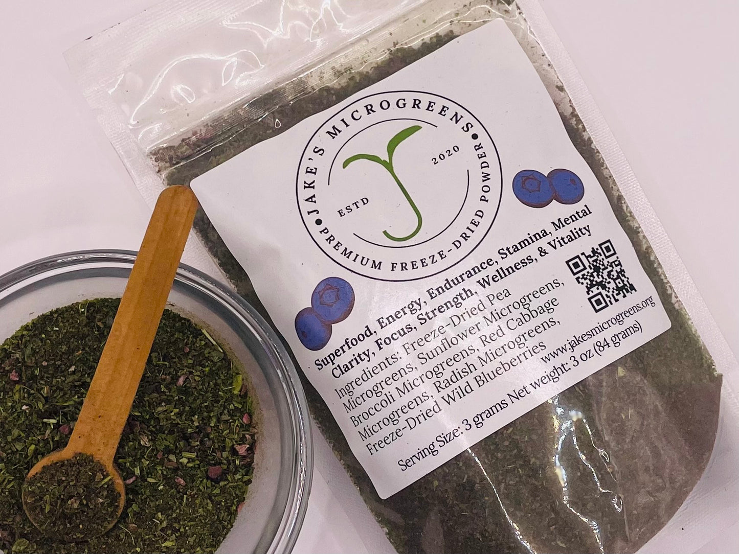 Organic Microgreen & Wild Blueberry Powder