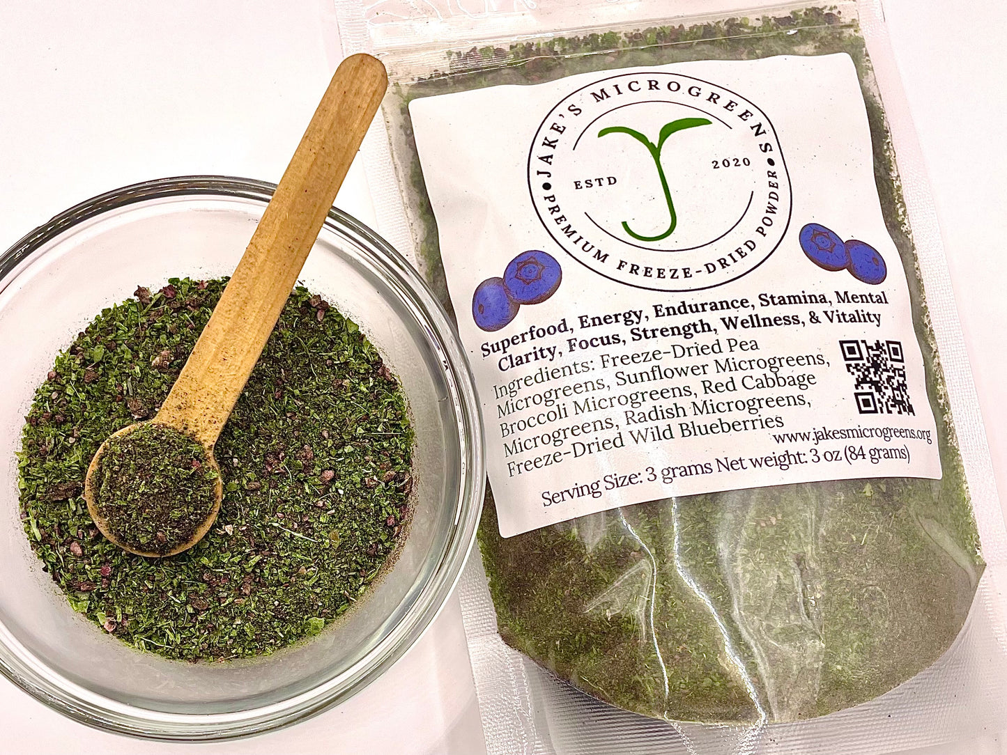 Organic Microgreen & Wild Blueberry Powder